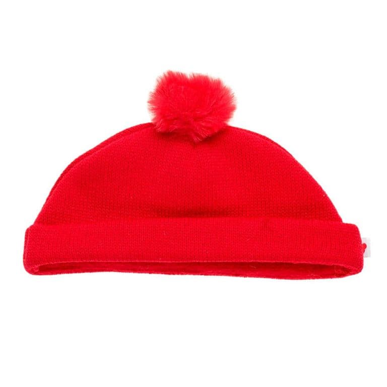 Gorro lana rojo para peluche