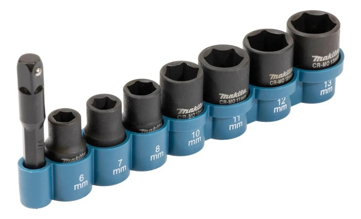 Juego De Dados De Impacto 1/4, 8 Piezas E-12289
