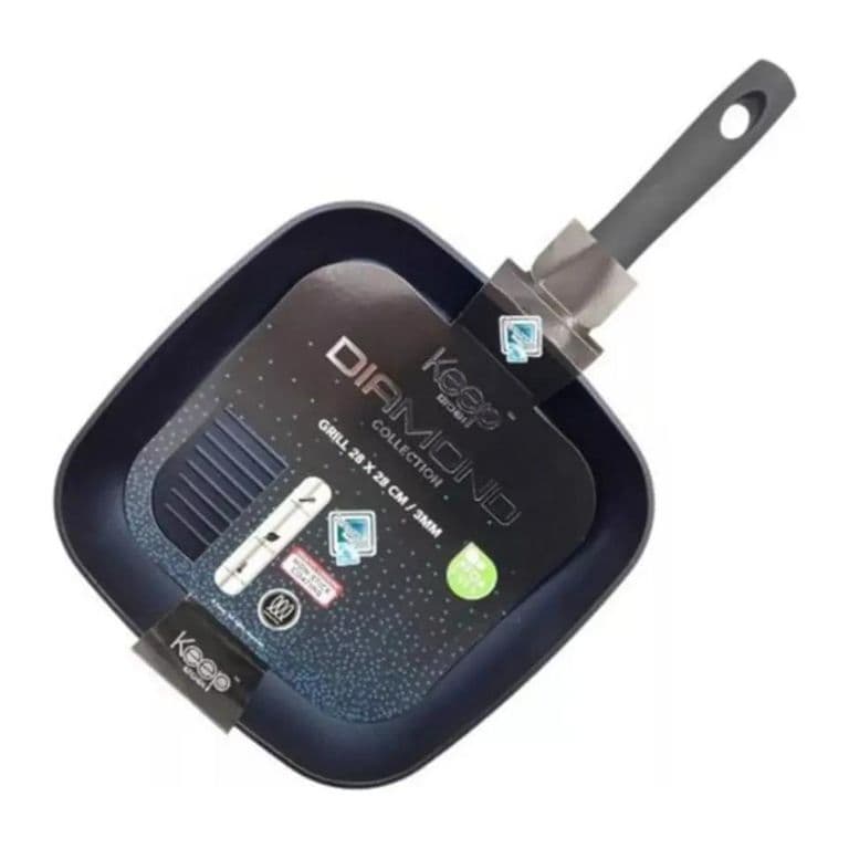 GRILL PAN 28CM DIAMOND KEEP.