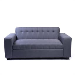 SOFA DOS CUERPOS GRIS OSCURO LINO