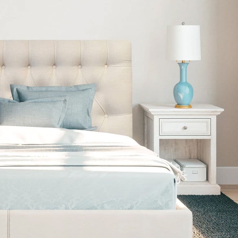 Respaldo de Cama Capitone Premium Lino Crema - King