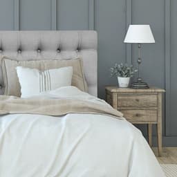 Respaldo de Cama Capitone Premium Lino Gris Plata - Queen
