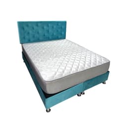 Cama HVM Full Calipso Felpa Pmetal