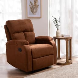 Berger Reclinable Moderno Lino Cafe Matheus
