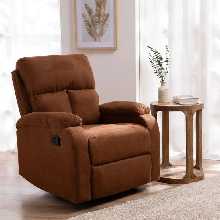Berger Reclinable Moderno Lino Cafe Matheus