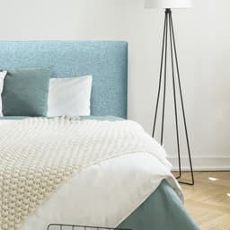 Respaldo de Cama Flat Vivo Lino Verde Jeans - Queen