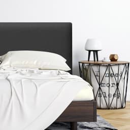 Respaldo de Cama Flat Vivo Lino Grafito - 1.5 Plaza