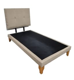 CAMA EUROPEA DE PLAZA LINO BEIGE