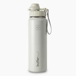 Termo Botella Agua Termica Acero Inox + Tapas 700ml - Crema