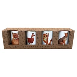 Set de 4 Tazones Fauna Chilena N1