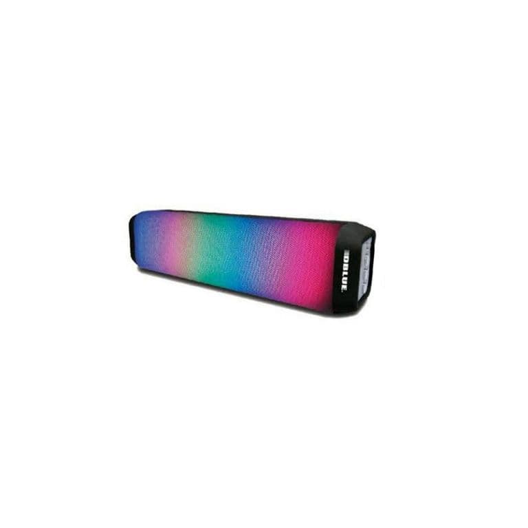 Parlante Bluetooth Portatil Color Negro Con Iluminacion - SC