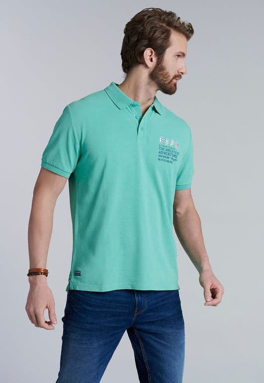 Polera Polo Santa Monica Verde Verde S