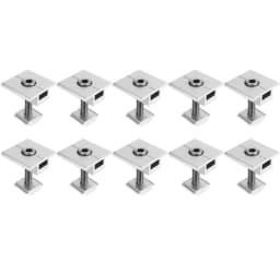 Pack 10 Abrazaderas Medio Panel Solar 40mm