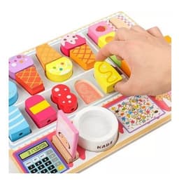 Juego Madera Encaje Set Heladeria Montessori