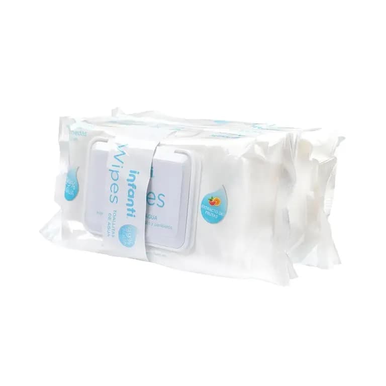 Toallita Humeda 99% Agua Baby Wipes Pack 2X80 Un