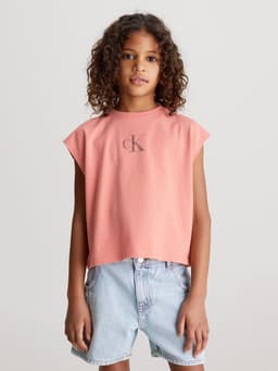 Polera Nina Iridescent Rosado Rosa 41