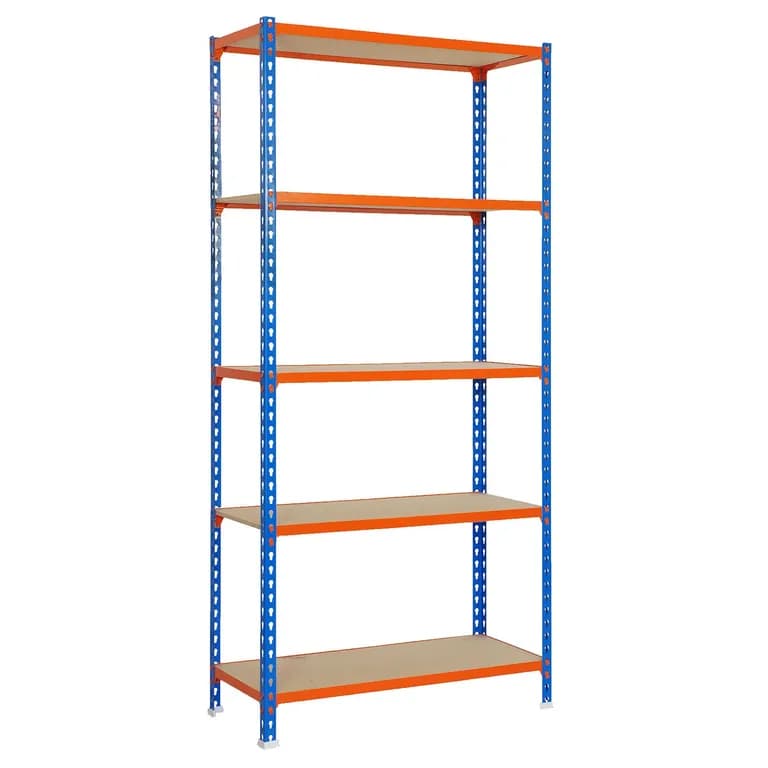 Estanteria Maderclick Mini 5400 AzulNaranjaMadera