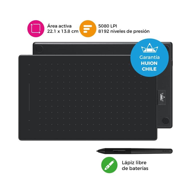 Tableta Grafica Digitalizadora Inspiroy RTM-500 Black