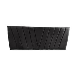 Respaldo Moderno Lineal En V 2 Plazas 150x60 CM Negro Felpa - Negro