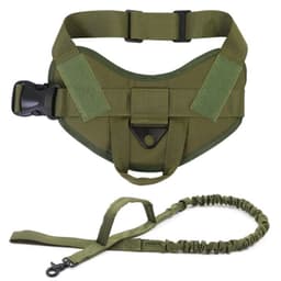 Arnes Tactico de Lanzamiento Verde Talla L con cuerda Perro