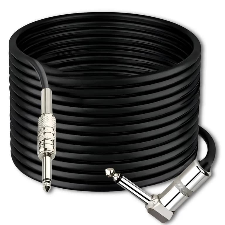 Cable de Audio Jack 6.3mm Macho a 6.3mm Macho 10 Metros en L