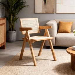 Silla Comedor Chandigarh Ratan Madera