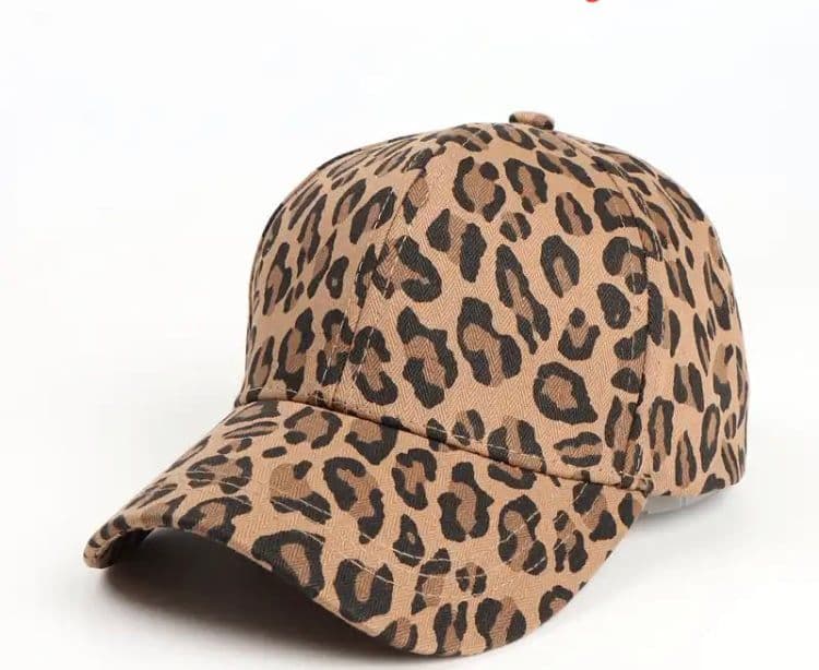 Jockey Gorro Animal Print Modelo Leopardo Negro TALLA UNICA