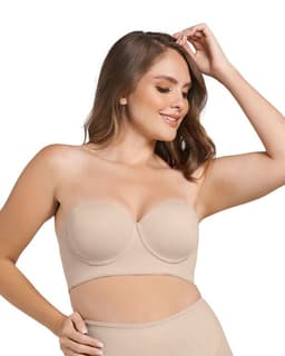 Sosten Strapless Bustier 360 de Perfeccion 011911 Beige 34C