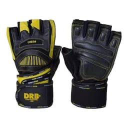 Guantes Pesas Gym Entrenamiento Gimnasio Tiger Pro Cuero Amarillo S