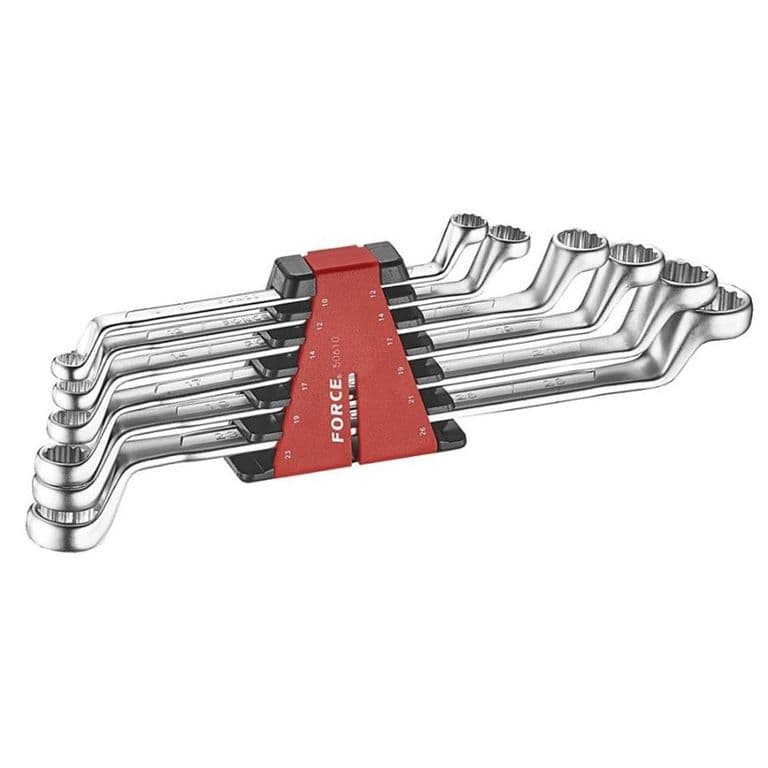 Juego Llaves Corona Acodadas 75o 10 a 26 mm - 6 Piezas
