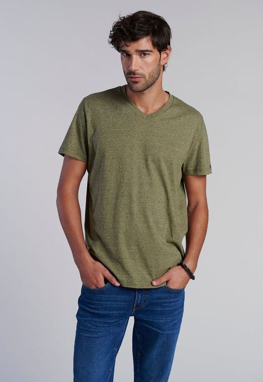Polera V Neck Alaska Verde Verde S