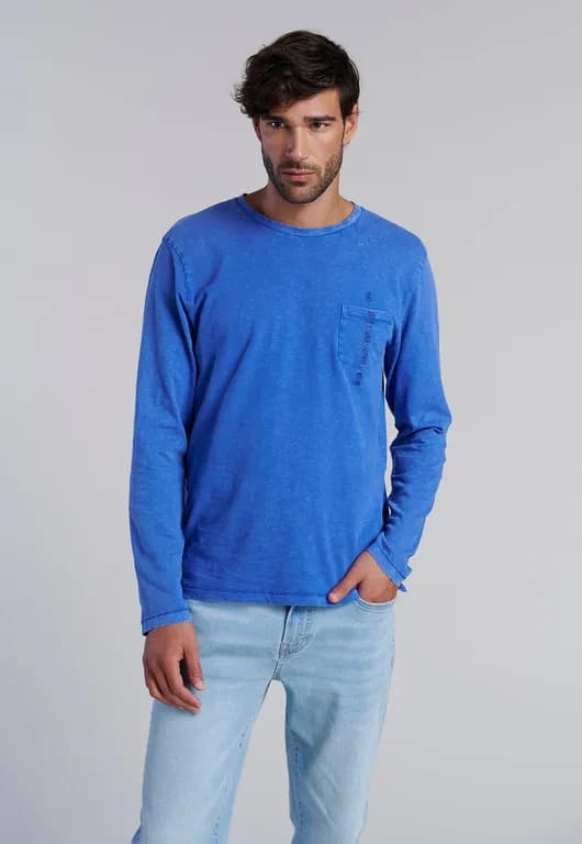 Polera Ml Proceso Fresno Azul Azul S