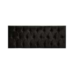 Respaldo Elegante King Capitone 180x60 CM Negro Felpa Botones
