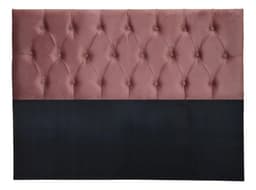 Respaldo Super King Piso Capitone Premiun 200x140 CM Palo Rosa Felpa - Palo Rosa