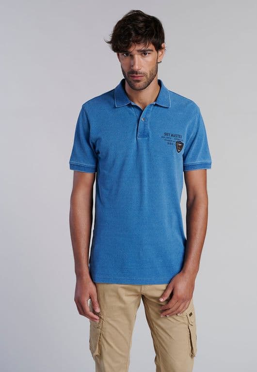 Polera Polo Portland Azul Azul S