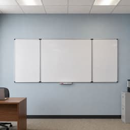 Pizarra Plegable De Pared Blanca 300x100cm