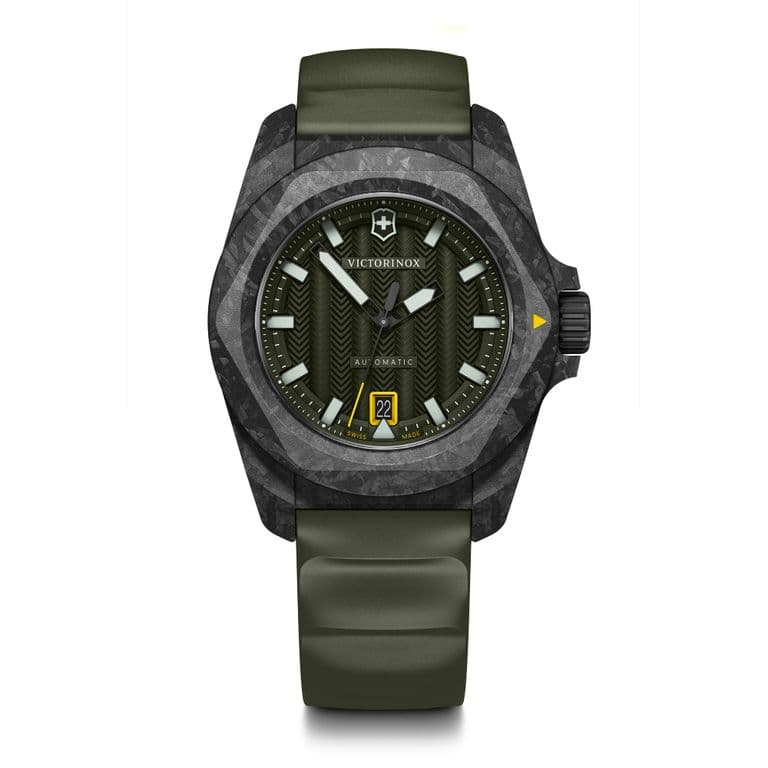 Reloj INOX Automatico correa caucho verde Verde TALLA UNICA