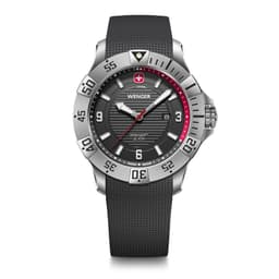 Reloj Seaforce correa silicona dial negro 43 mm Negro TALLA UNICA
