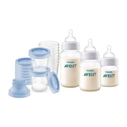Set 3 mamaderas + 10 Vasos de almacenamiento 180ml free BPA