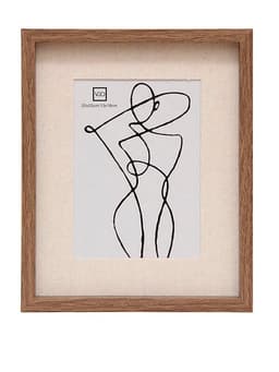 Marco Cafe de madera con paspartu 20x30 sin paspartu 30x40