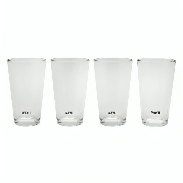 SET 4 VASOS VIDRIO