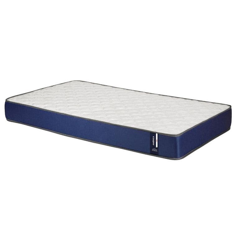 Colchon America Foam 1 Plazas Azul 90x190x20 Cm