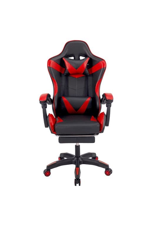 Silla Gamer Oficina Ajustable y Reclinable Roja