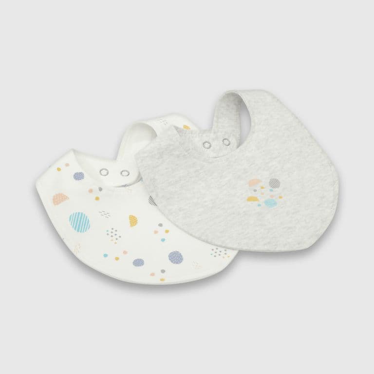 Babero Bebe Nino Gris Gris TALLA UNICA