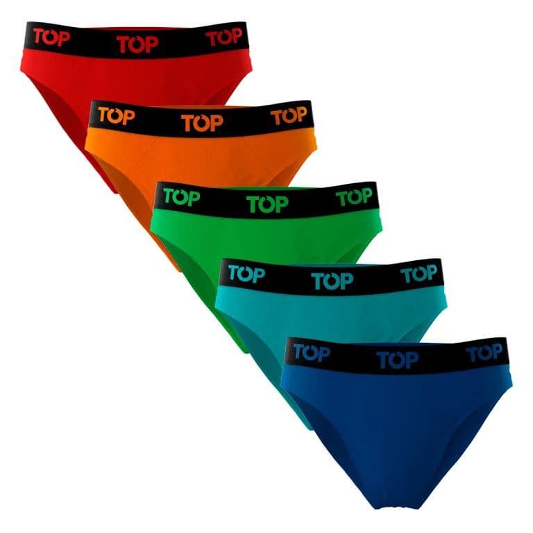 Slip Algodon Pack 5 C8 Top. Multicolor M