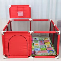 Corral Bebes Piscina Juego Interactivo Rojo