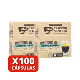 Cafe Apoyo Intenso 100 capsulas Nespresso compatibles