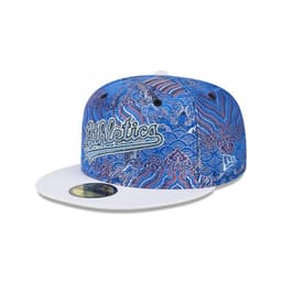 Gorra 59fifty MLB Oakland Athletics Wave Fill Blue Azul 7 3/8