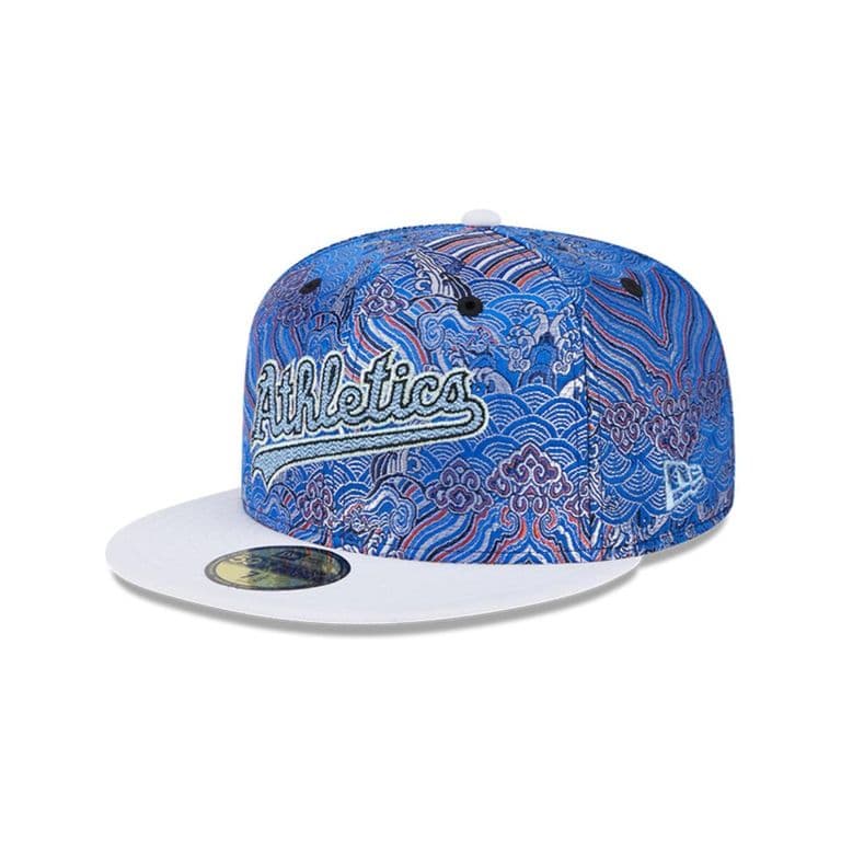Gorra 59fifty MLB Oakland Athletics Wave Fill Blue Azul 7 1/4