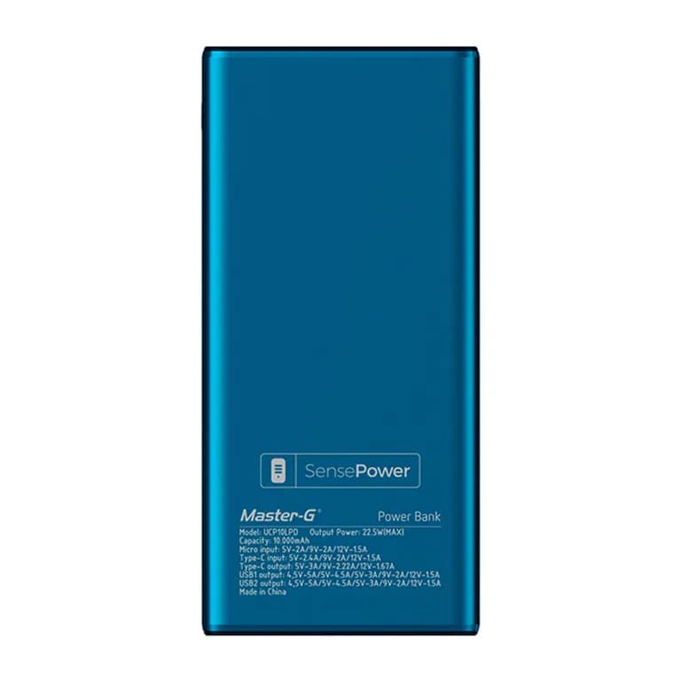 Cargador Portatil Bateria Power Bank Master-G 10000mAh 22.5w